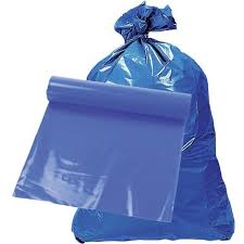 Sac poub. Bleu 70x110cm/120L - 25 pcs
